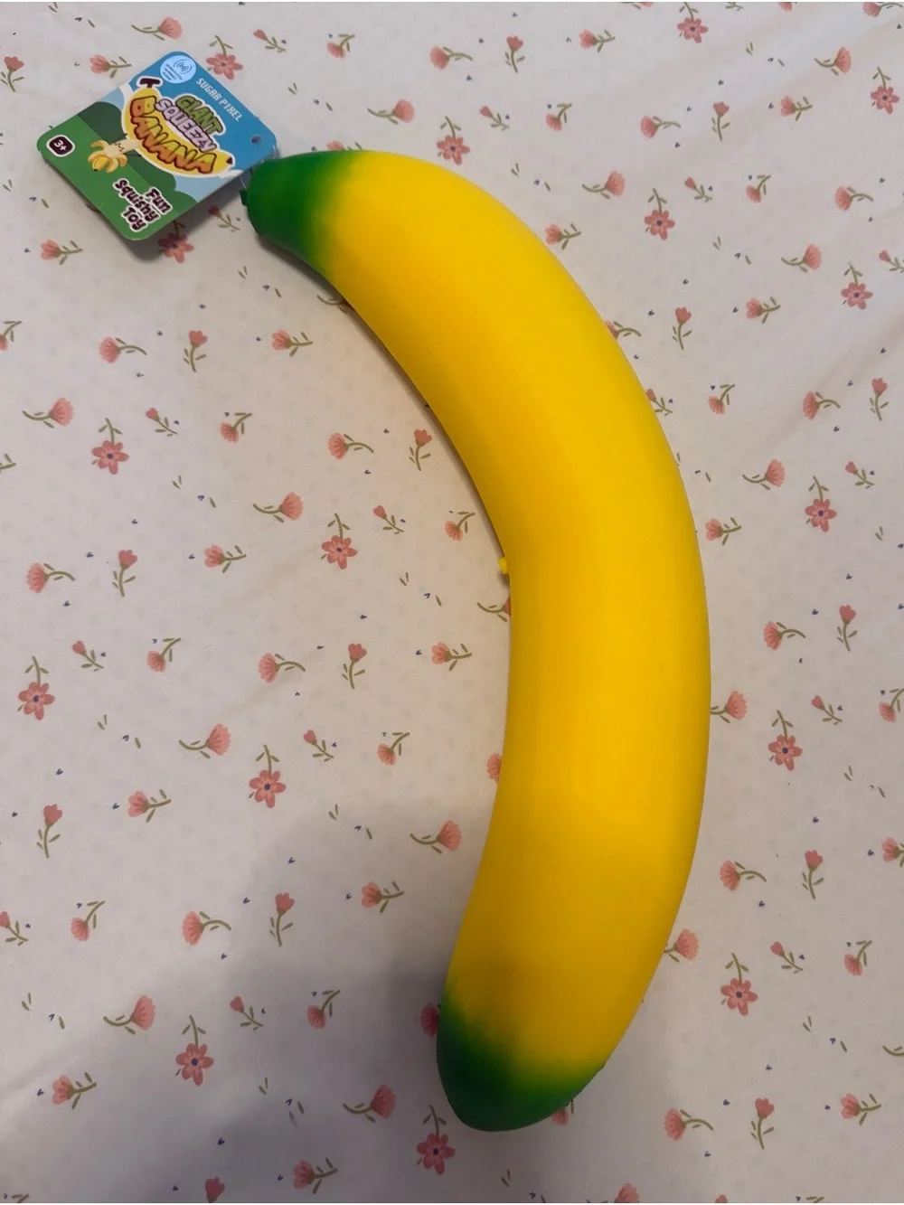 Giant Yellow Banana Scented Squishy Toy - Party Favor 17”